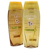 Manzanilla Grisi Cleansing Shampoo with Chamomile Extract, 2 Pack, 13.5 FL Oz, Bottles