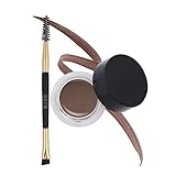 Milani Stay Put Brow Color - Dark Brown (0.09 Ounce) Vegan, Cruelty-Free Eyebrow Color that Fills...