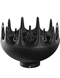 Xtava Black Orchid Hair Diffuser - for Blow Dryers with 1.8 inch Diameter Nozzle