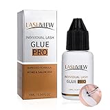 LASHVIEW Sensitive Eyelash Extension Glue,DIY Individual Lash Glue,Sensitive for Self Application...