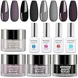 Lavender Violets Dip-Powder-Nail-Kit 0.5 oz/bot. Large Capacity Acrylic Dipping-Powder Set for Home...