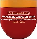 Hydrating Argan Oil Hair Mask and Deep Conditioner By Arvazallia for Dry or Damaged Hair - 8.45 Oz