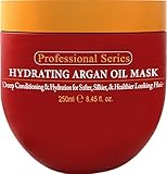 Hydrating Argan Oil Hair Mask and Deep Conditioner By Arvazallia for Dry or Damaged Hair - 8.45 Oz