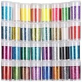 Teenitor Fine Glitter, Glitter for Nails, 32 Jars 8g Each Glitter Set, 32 Assorted Color Arts and...