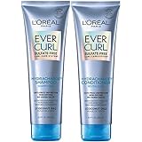 L'Oreal Paris EverCurl Sulfate Free Shampoo and Conditioner Kit for Curly Hair, Lightweight,...