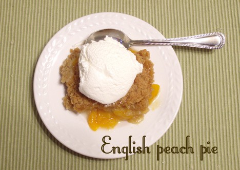 English Peach Pie recipe