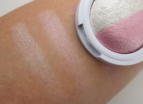 Hard Candy's Kal-eye-descope Baked Eyeshadow Duo Blind Date swatches
