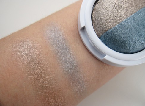 Hard Candy's Kal-eye-descope Baked Eyeshadow Duo Love Bug swatches