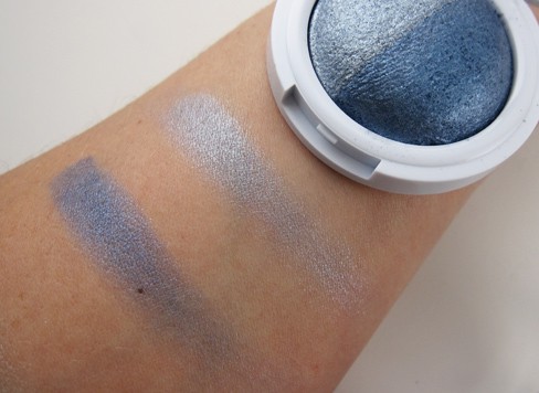 Hard Candy's Kal-eye-descope Baked Eyeshadow Duo Make Believe swatches