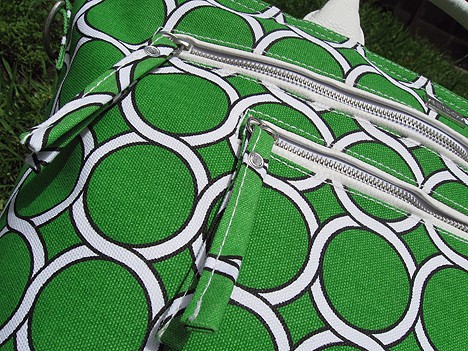 Closer look of Saltbox - the Geo Carryall bag