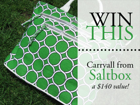 Saltbox Carryall Bag Giveaway!