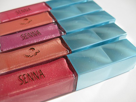 Senna Mini Lip Lacquers with various shades
