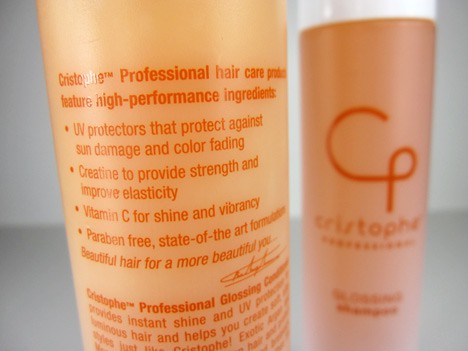 Cristophe Professional Glossing Shampoo and Conditioner 