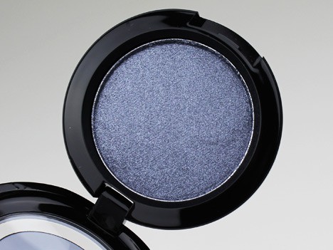 MAC eyeshadow in a blue steel grey
