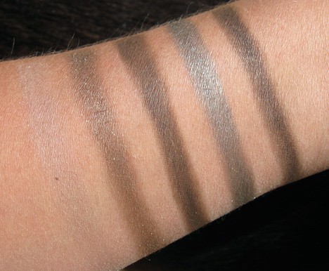 MAC Fabulousness: Neutral Eyes palette swatches