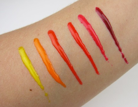 OCC Lip Tar Stained Gloss swatches
