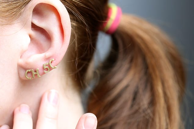 Alphabet Pasta Stud Earrings - We Heart This