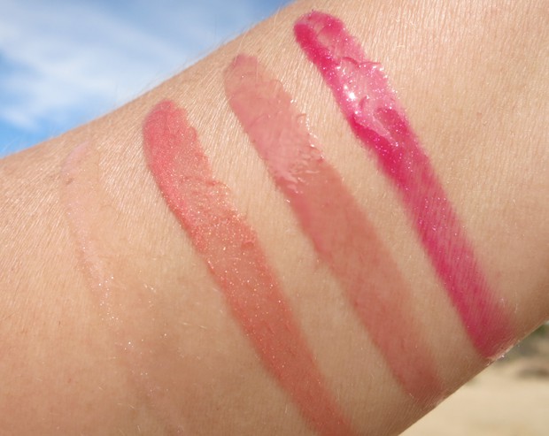MAC-holiday-objects-of-affection-nude-red-lipglass-swatches-11
