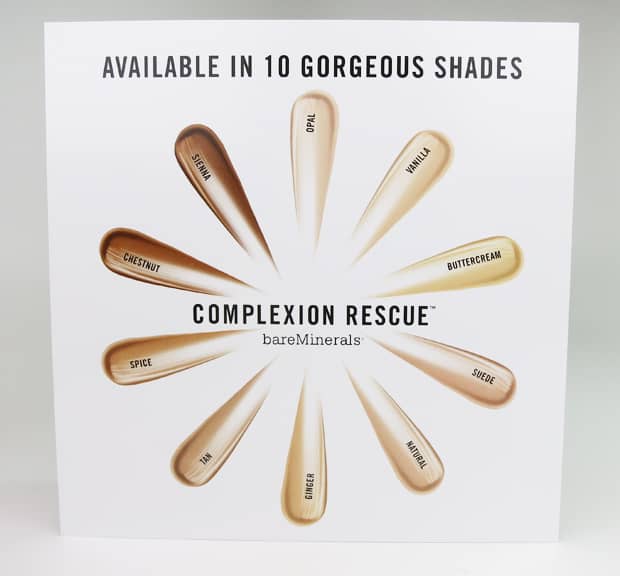 bareMinerals Complexion Rescue Swatches and Review