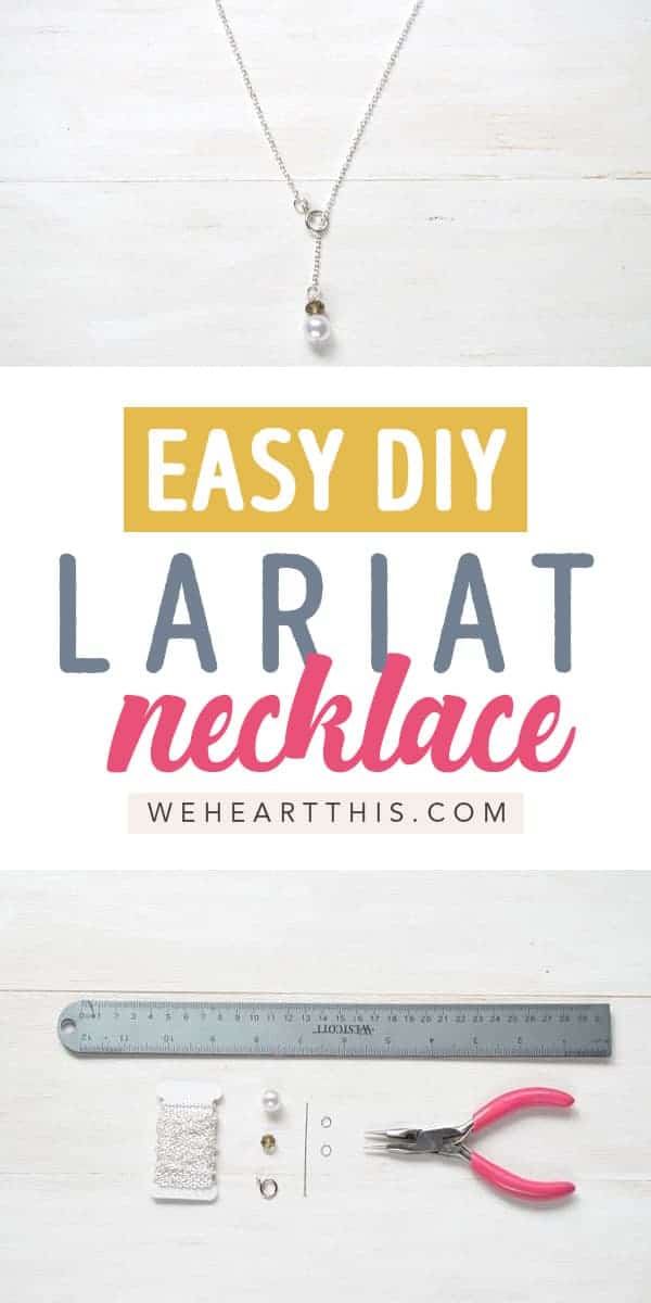 DIY Lariat Necklace Tutorial