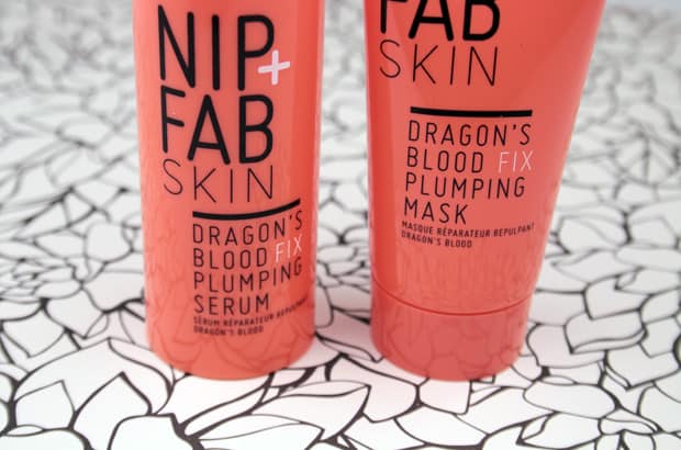 Closer look of Nip + Fab Dragon's Blood Fix Plumping Serum and Mask 