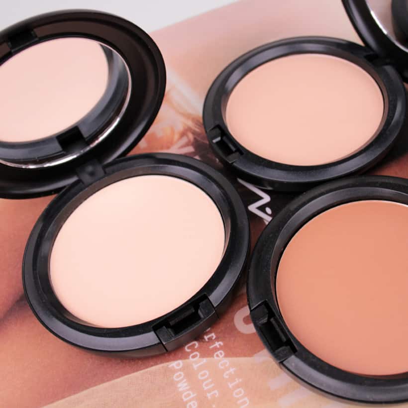 MAC Next to Nothing Face Colour Foundation and Pressed Powder Swatches + Review