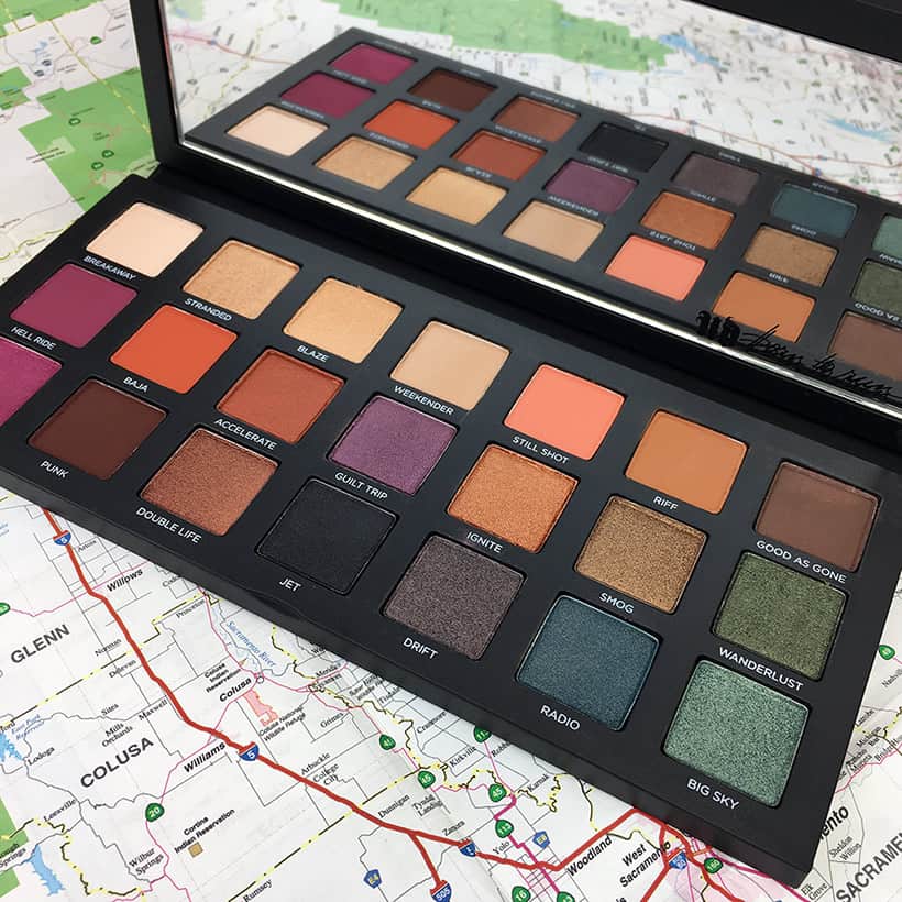 Urban Decay Born to Run palette photos, looks and swatches