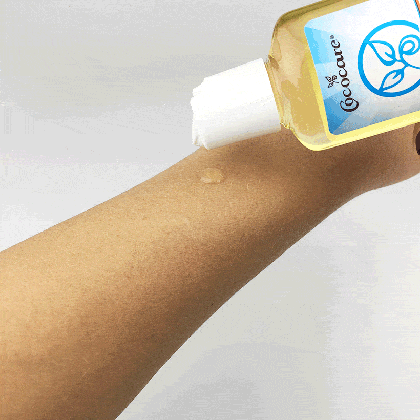 Cococare 100% Natural Argan Oil Swatch gif