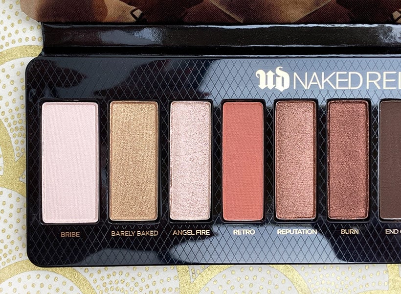 Urban Decay NAKED Reloaded Palette Light Swatches