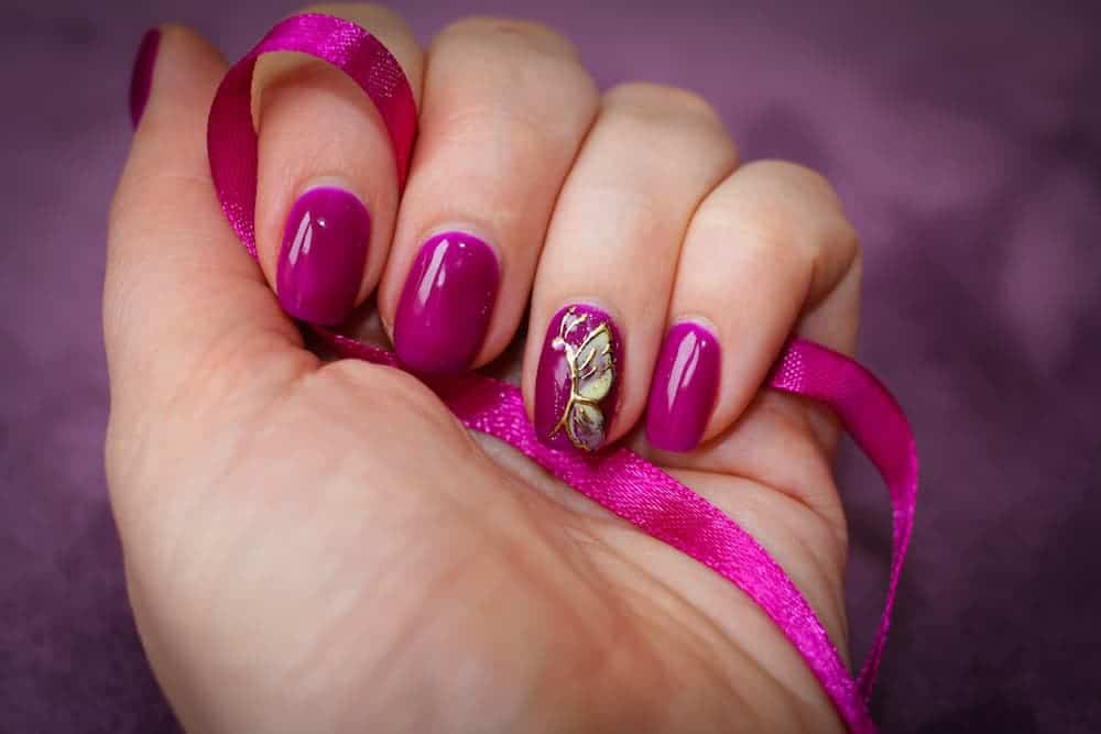 easy butterfly nail art