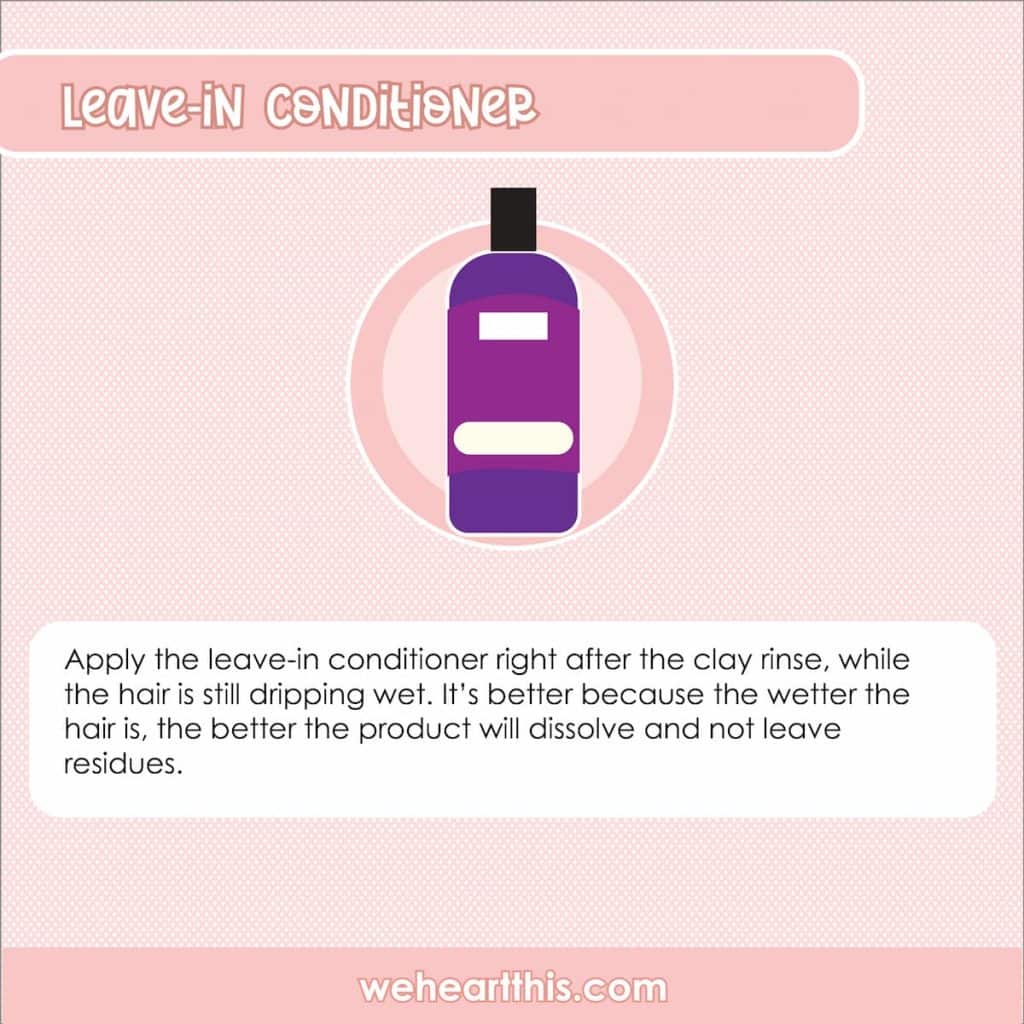 infographic about leave-in conditioner