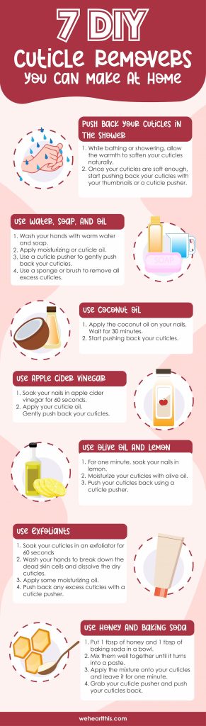 DIY Cuticle Removers Infographic