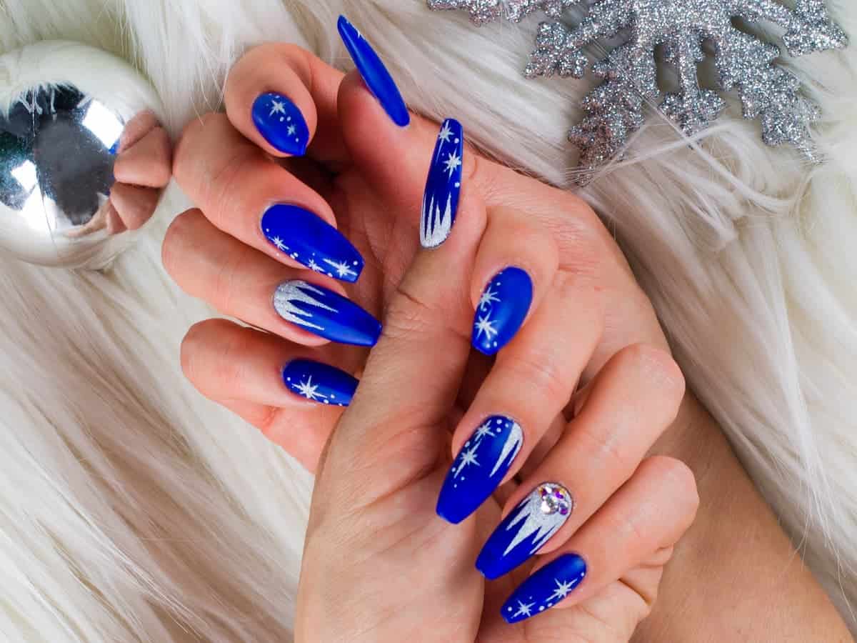 53 Trendy Blue Winter Nail Design Ideas You Need To See