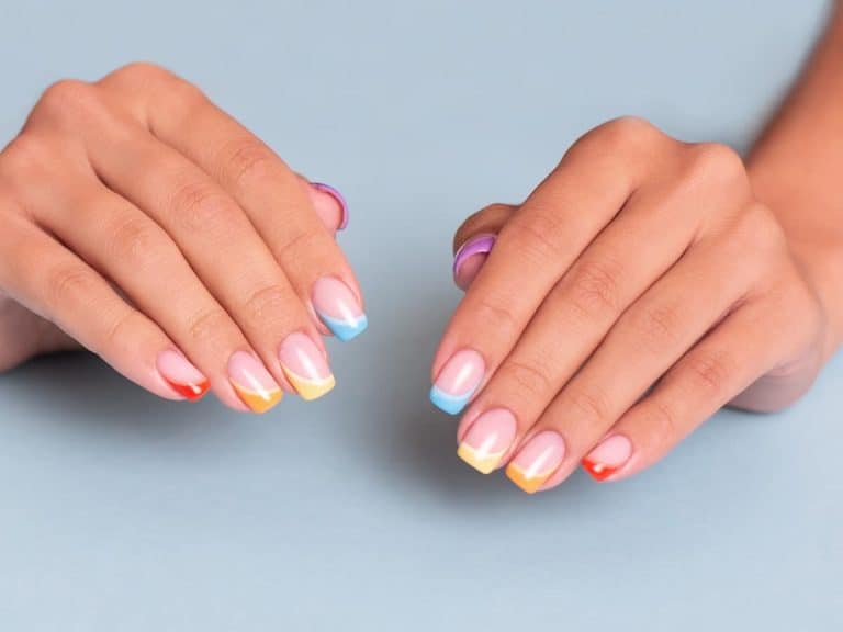 50 Colored French Tip Nails for Cute, Classy Looks