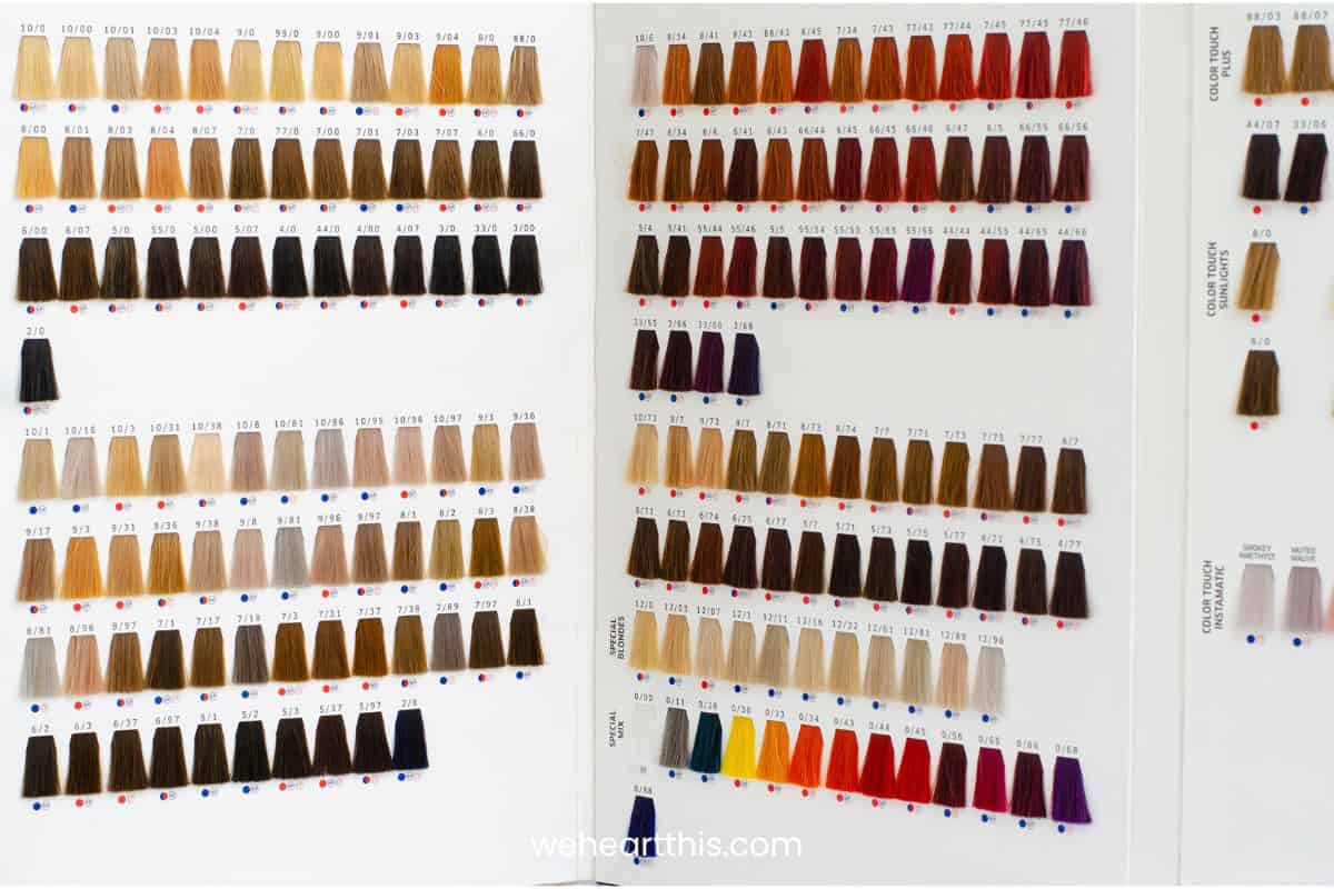Hair Color Chart Pick The Best Shade For Your Complexion