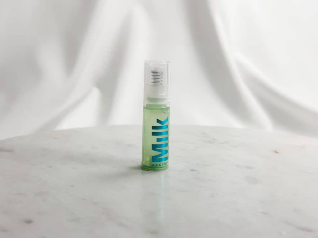 Milk Makeup Hydro Grip Primer product on top of a white marble table