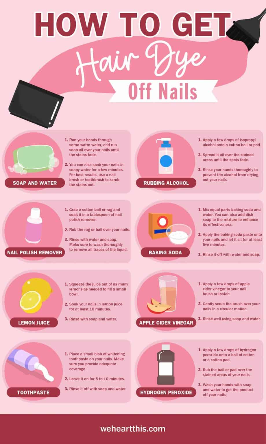 How to Get Hair Dye Off Nails: 8 Easy + Effective Ways