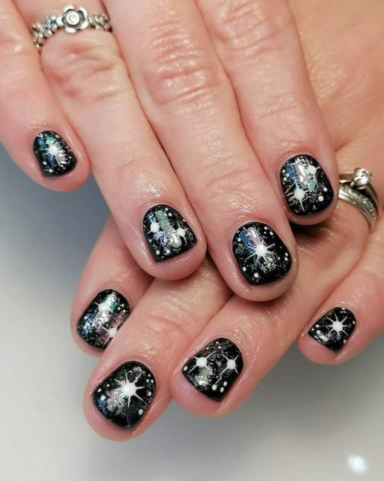 69 Black and White Nails For A Trendy Mani