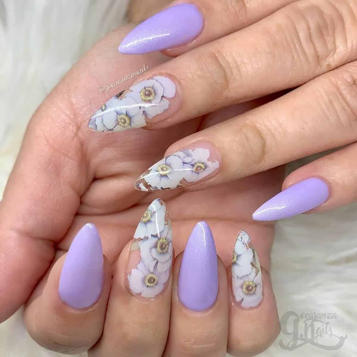 50 Prettiest Lavender Nail Designs for Spring