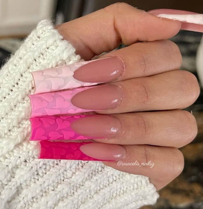 Luxurious French Tip With Pink Base Press on Nails Free Prep Kit Perfect  Elegant Nails for Any Occasion Available in More Shapes - Etsy