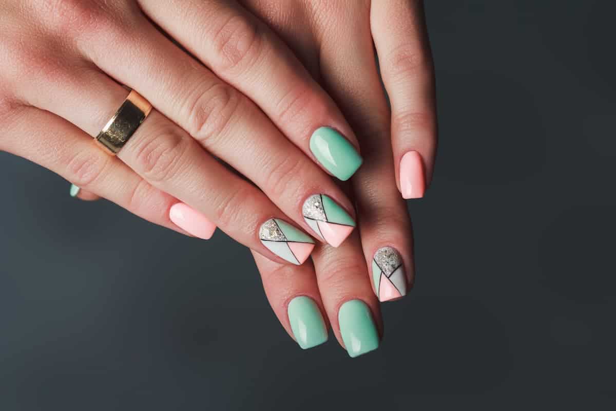 6. Mint Green Toes Nail Designs for Short Nails - wide 5
