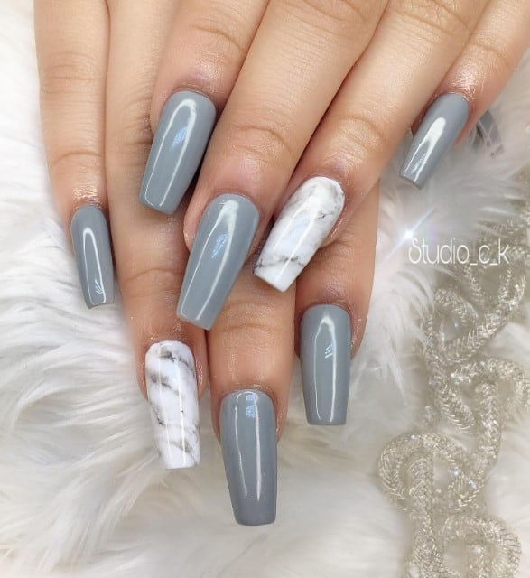 35+ Gray Nail Designs that Wow - She So Healthy