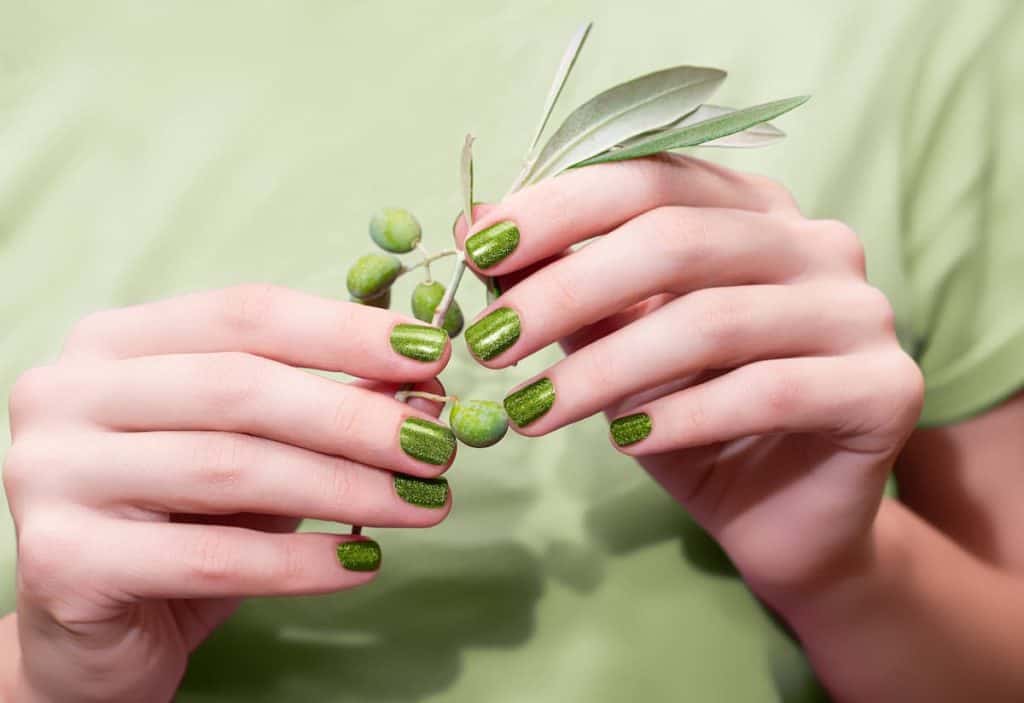 35 Trendy Green Nails for 2023 in Olive Mint Lime  Other Green Shades