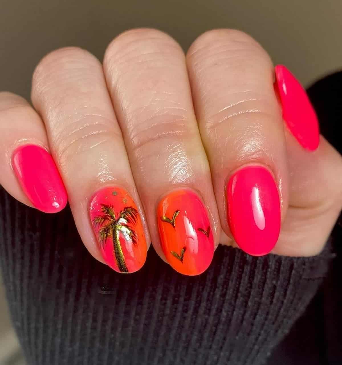 51 Palm Tree Nail Designs for the Adventurous Nail Enthusiast