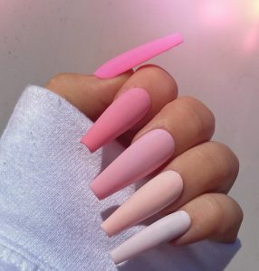 45 Fantastic Pink Coffin Nails To Inspire Your Next Mani