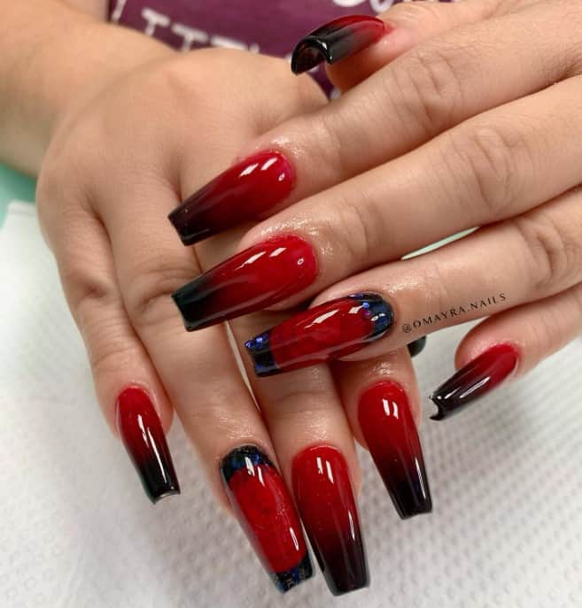 33 Red Ombré Nails for a Bold, Romantic, or Powerful Mani