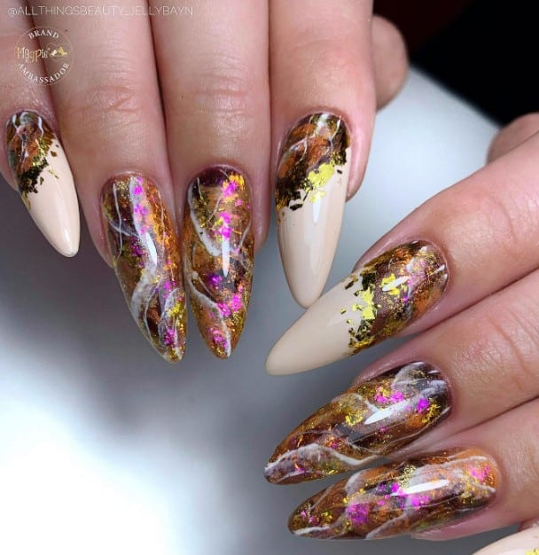 45 Marble Nail Designs To Amp Up Your Nail Game 45 Marble Nail Designs To Amp Up Your Nail Game