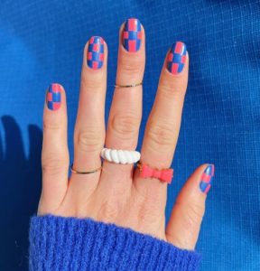 44 Checkered Nail Design Ideas for You To Hop on the Trend
