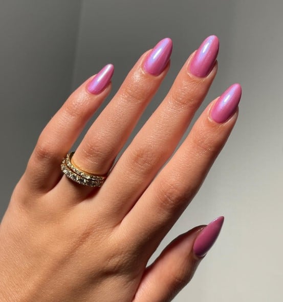 Pink Almond Nail art | Fancy pink nails, Almond nails pink, Pretty nails