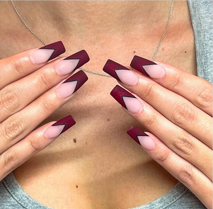 20+ Latest Burgundy Nail Designs You Can Try | BeautyBigBang